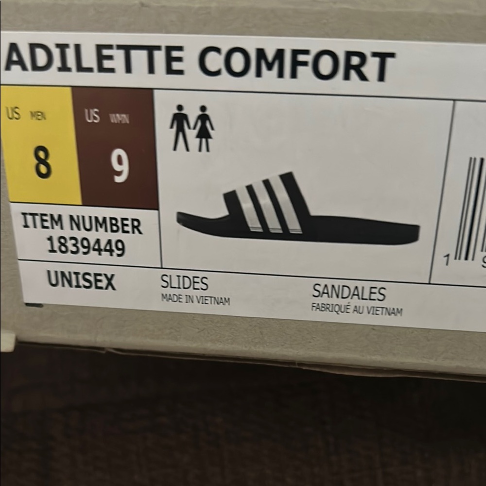 adidas Adilette Comfort Sandals - Black